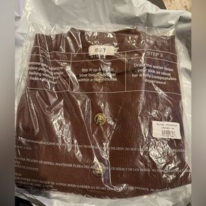 SET Active Polo Pullover in Chocolate